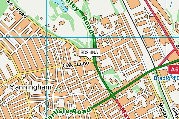 BD9 4NA map - OS VectorMap District (Ordnance Survey) BD9 4NA map - OS VectorMap District (Ordnance Survey)
