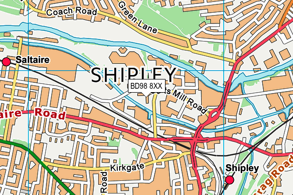 BD98 8XX map - OS VectorMap District (Ordnance Survey) BD98 8XX map - OS VectorMap District (Ordnance Survey)