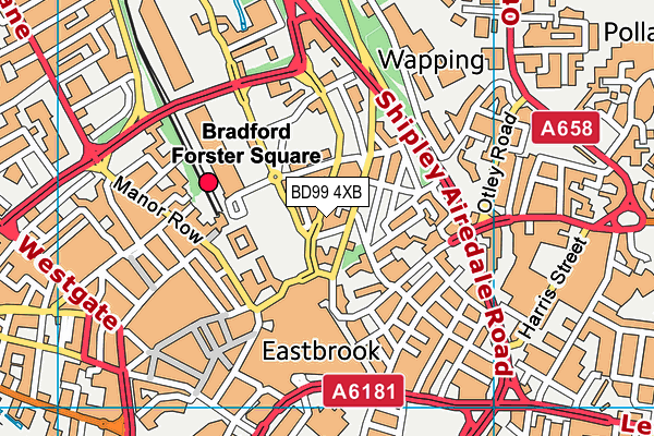 BD99 4XB map - OS VectorMap District (Ordnance Survey) BD99 4XB map - OS VectorMap District (Ordnance Survey)