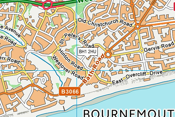 BH1 2HU map - OS VectorMap District (Ordnance Survey) BH1 2HU map - OS VectorMap District (Ordnance Survey)