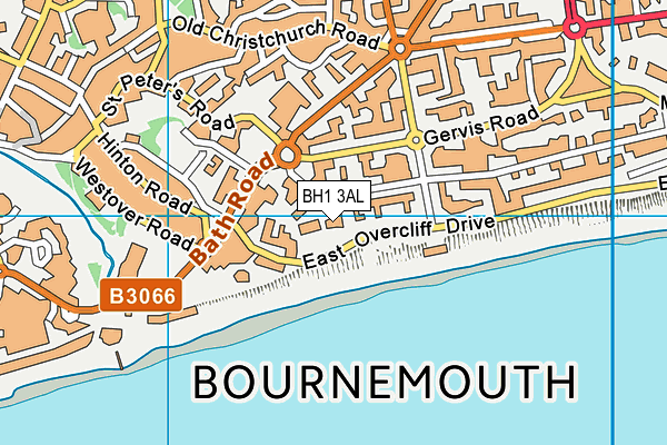 BH1 3AL map - OS VectorMap District (Ordnance Survey) BH1 3AL map - OS VectorMap District (Ordnance Survey)