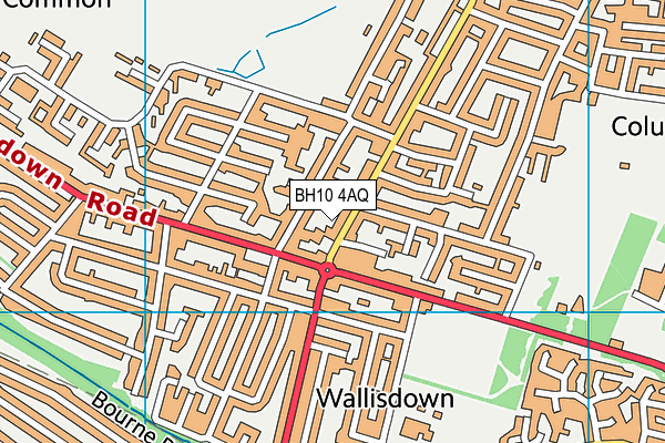 BH10 4AQ map - OS VectorMap District (Ordnance Survey) BH10 4AQ map - OS VectorMap District (Ordnance Survey)