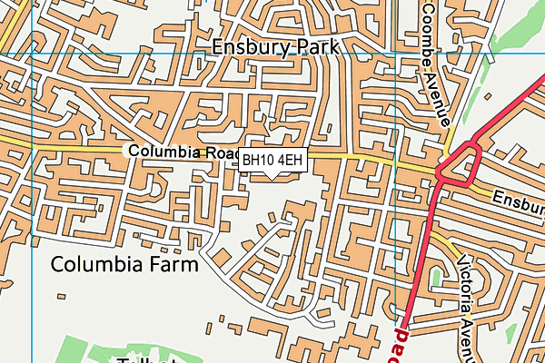 BH10 4EH map - OS VectorMap District (Ordnance Survey) BH10 4EH map - OS VectorMap District (Ordnance Survey)