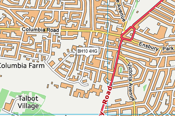BH10 4HG map - OS VectorMap District (Ordnance Survey) BH10 4HG map - OS VectorMap District (Ordnance Survey)