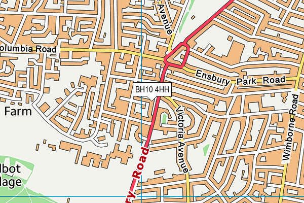 BH10 4HH map - OS VectorMap District (Ordnance Survey) BH10 4HH map - OS VectorMap District (Ordnance Survey)