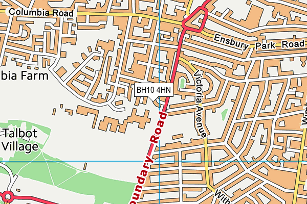 BH10 4HN map - OS VectorMap District (Ordnance Survey) BH10 4HN map - OS VectorMap District (Ordnance Survey)
