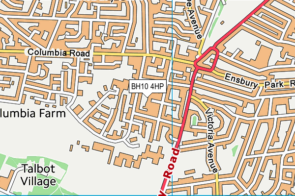 BH10 4HP map - OS VectorMap District (Ordnance Survey) BH10 4HP map - OS VectorMap District (Ordnance Survey)