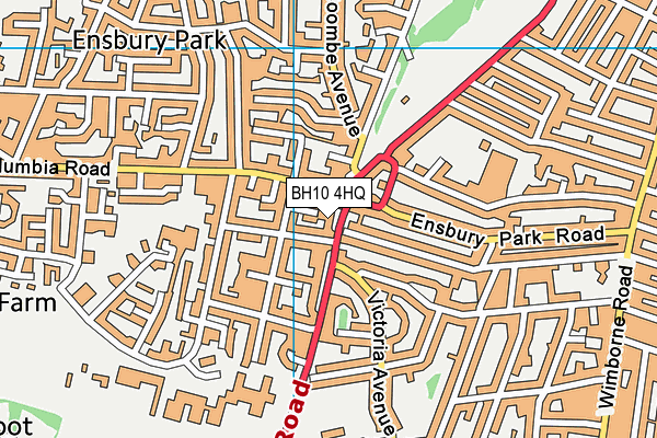 BH10 4HQ map - OS VectorMap District (Ordnance Survey)