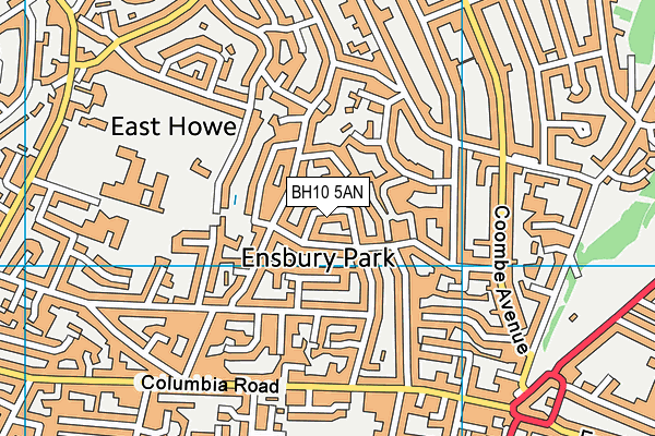 BH10 5AN map - OS VectorMap District (Ordnance Survey) BH10 5AN map - OS VectorMap District (Ordnance Survey)