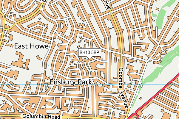 BH10 5BP map - OS VectorMap District (Ordnance Survey) BH10 5BP map - OS VectorMap District (Ordnance Survey)