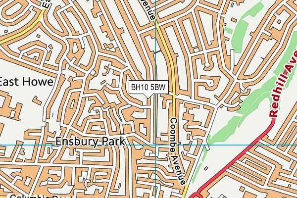 BH10 5BW map - OS VectorMap District (Ordnance Survey) BH10 5BW map - OS VectorMap District (Ordnance Survey)