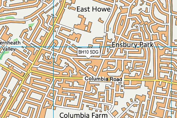 BH10 5DG map - OS VectorMap District (Ordnance Survey) BH10 5DG map - OS VectorMap District (Ordnance Survey)
