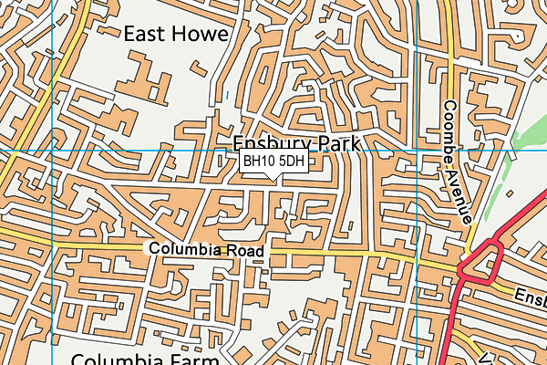 BH10 5DH map - OS VectorMap District (Ordnance Survey) BH10 5DH map - OS VectorMap District (Ordnance Survey)