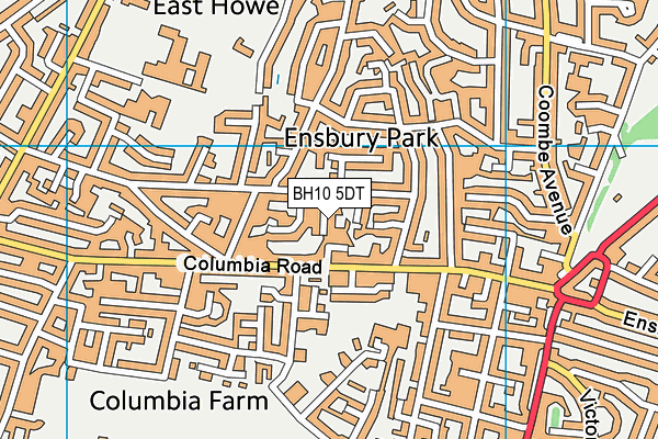 BH10 5DT map - OS VectorMap District (Ordnance Survey) BH10 5DT map - OS VectorMap District (Ordnance Survey)