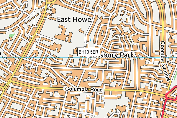 BH10 5ER map - OS VectorMap District (Ordnance Survey) BH10 5ER map - OS VectorMap District (Ordnance Survey)