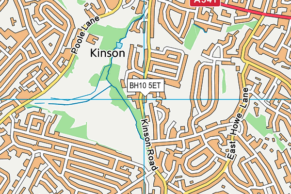 BH10 5ET map - OS VectorMap District (Ordnance Survey) BH10 5ET map - OS VectorMap District (Ordnance Survey)