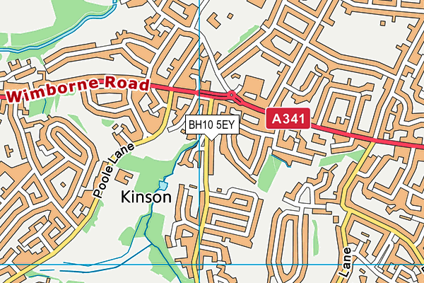 BH10 5EY map - OS VectorMap District (Ordnance Survey) BH10 5EY map - OS VectorMap District (Ordnance Survey)
