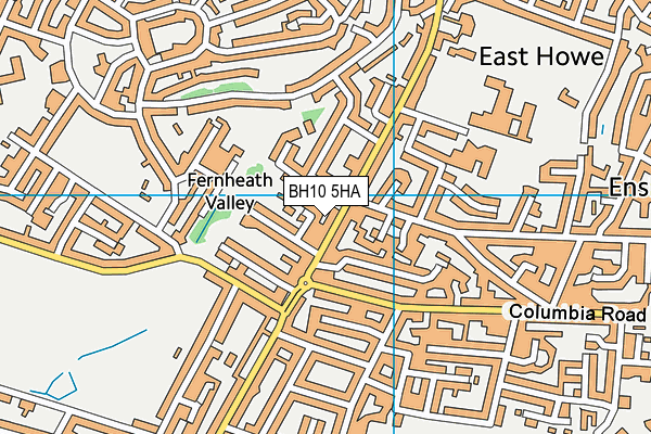 BH10 5HA map - OS VectorMap District (Ordnance Survey) BH10 5HA map - OS VectorMap District (Ordnance Survey)
