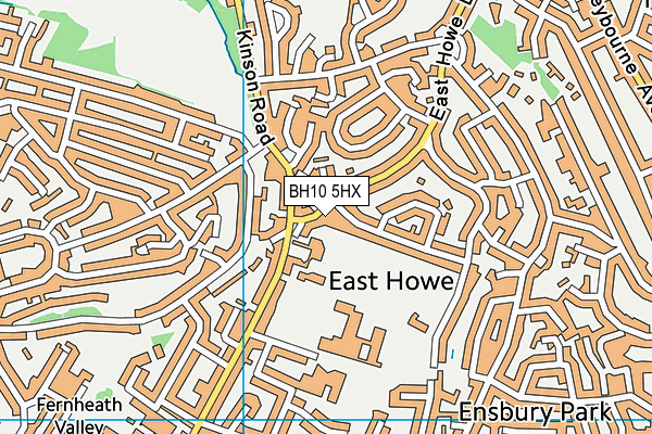 BH10 5HX map - OS VectorMap District (Ordnance Survey) BH10 5HX map - OS VectorMap District (Ordnance Survey)