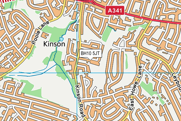 BH10 5JT map - OS VectorMap District (Ordnance Survey) BH10 5JT map - OS VectorMap District (Ordnance Survey)