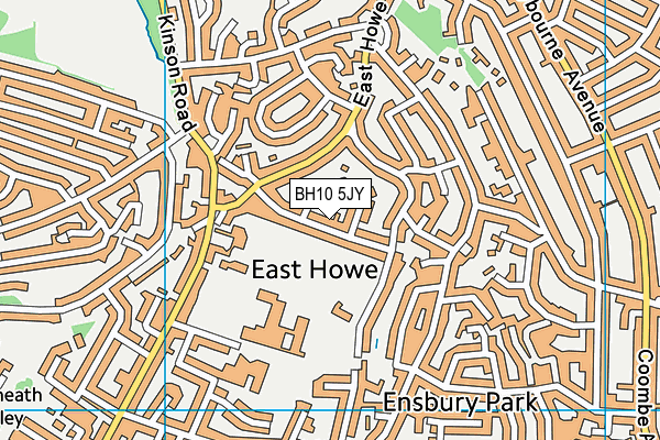 BH10 5JY map - OS VectorMap District (Ordnance Survey) BH10 5JY map - OS VectorMap District (Ordnance Survey)
