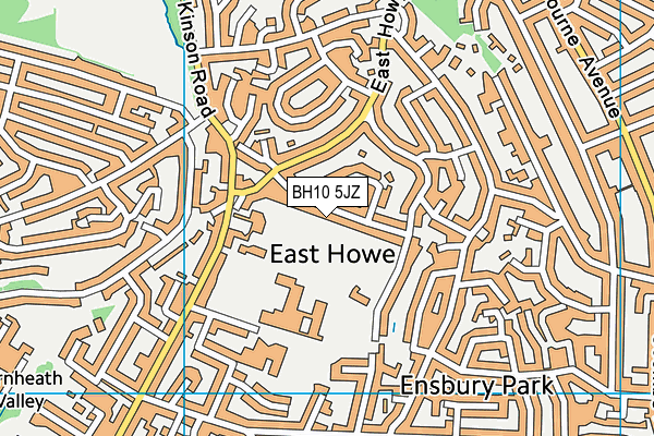 BH10 5JZ map - OS VectorMap District (Ordnance Survey) BH10 5JZ map - OS VectorMap District (Ordnance Survey)