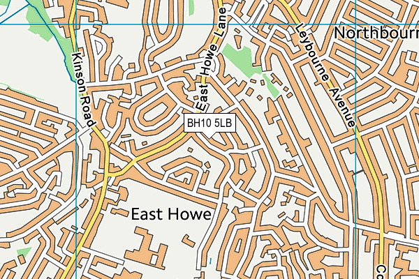 BH10 5LB map - OS VectorMap District (Ordnance Survey) BH10 5LB map - OS VectorMap District (Ordnance Survey)
