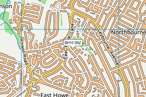 BH10 5NZ map - OS VectorMap District (Ordnance Survey) BH10 5NZ map - OS VectorMap District (Ordnance Survey)