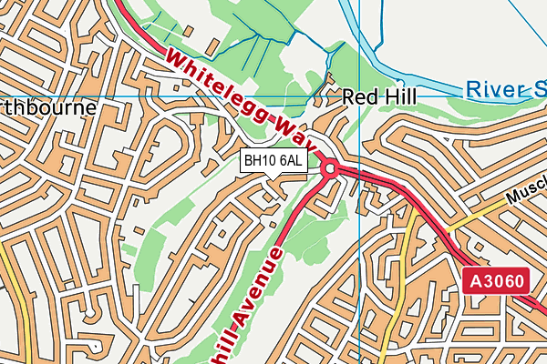BH10 6AL map - OS VectorMap District (Ordnance Survey)
