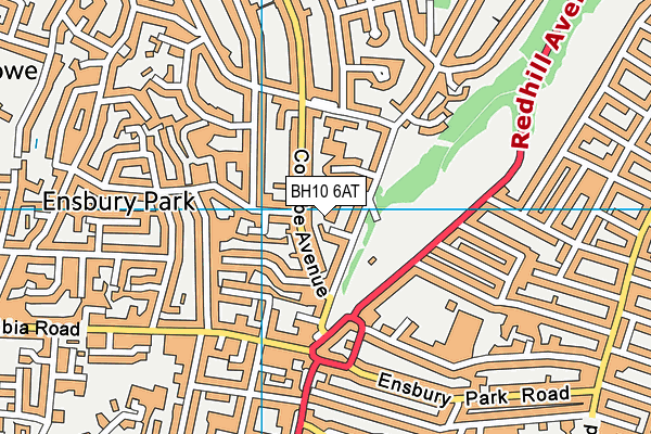 BH10 6AT map - OS VectorMap District (Ordnance Survey) BH10 6AT map - OS VectorMap District (Ordnance Survey)