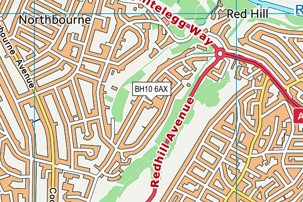 BH10 6AX map - OS VectorMap District (Ordnance Survey) BH10 6AX map - OS VectorMap District (Ordnance Survey)