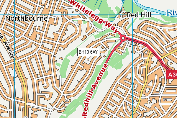 BH10 6AY map - OS VectorMap District (Ordnance Survey) BH10 6AY map - OS VectorMap District (Ordnance Survey)