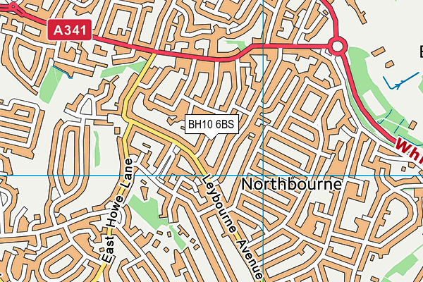 BH10 6BS map - OS VectorMap District (Ordnance Survey) BH10 6BS map - OS VectorMap District (Ordnance Survey)