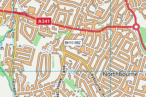 BH10 6BZ map - OS VectorMap District (Ordnance Survey) BH10 6BZ map - OS VectorMap District (Ordnance Survey)