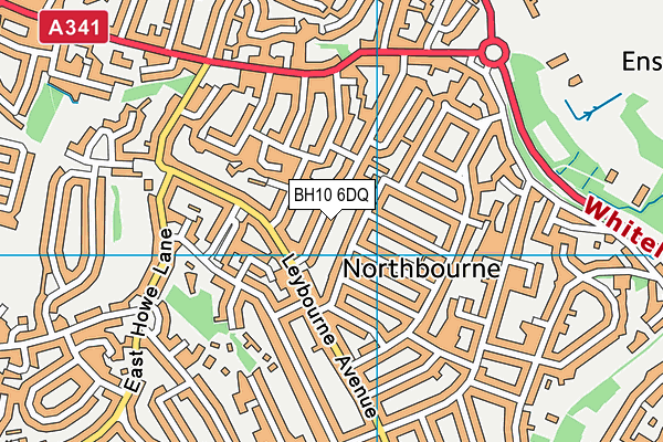 BH10 6DQ map - OS VectorMap District (Ordnance Survey)