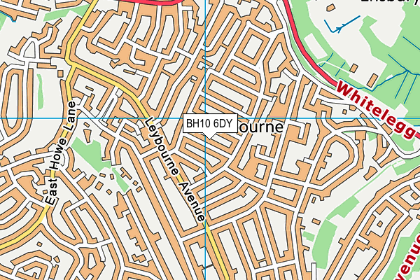 BH10 6DY map - OS VectorMap District (Ordnance Survey) BH10 6DY map - OS VectorMap District (Ordnance Survey)