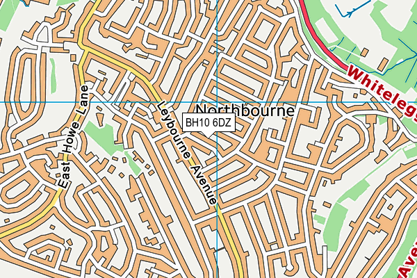 BH10 6DZ map - OS VectorMap District (Ordnance Survey) BH10 6DZ map - OS VectorMap District (Ordnance Survey)