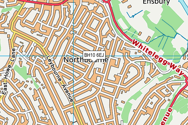 BH10 6EJ map - OS VectorMap District (Ordnance Survey)