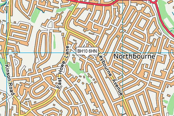 BH10 6HN map - OS VectorMap District (Ordnance Survey) BH10 6HN map - OS VectorMap District (Ordnance Survey)