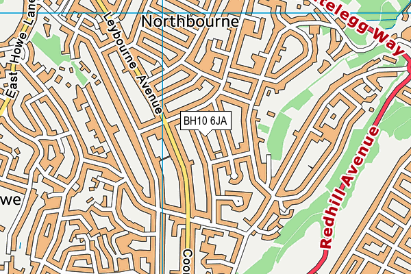 BH10 6JA map - OS VectorMap District (Ordnance Survey) BH10 6JA map - OS VectorMap District (Ordnance Survey)