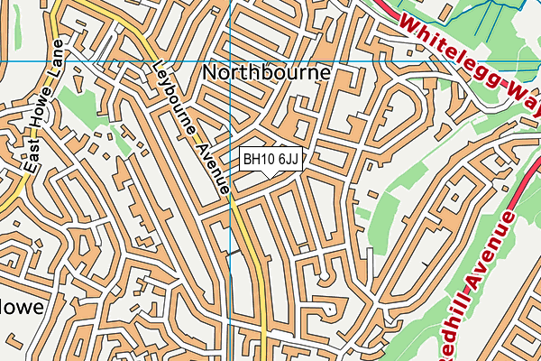BH10 6JJ map - OS VectorMap District (Ordnance Survey) BH10 6JJ map - OS VectorMap District (Ordnance Survey)