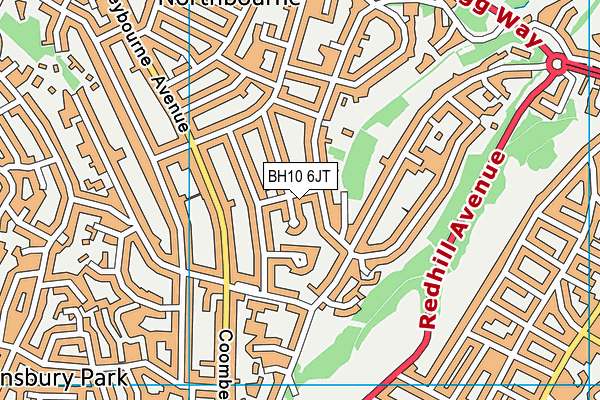 BH10 6JT map - OS VectorMap District (Ordnance Survey) BH10 6JT map - OS VectorMap District (Ordnance Survey)