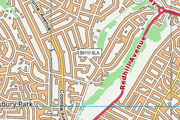 BH10 6LA map - OS VectorMap District (Ordnance Survey) BH10 6LA map - OS VectorMap District (Ordnance Survey)