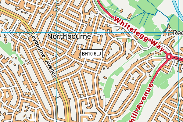 BH10 6LJ map - OS VectorMap District (Ordnance Survey) BH10 6LJ map - OS VectorMap District (Ordnance Survey)