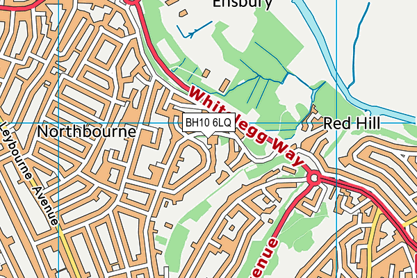 BH10 6LQ map - OS VectorMap District (Ordnance Survey)