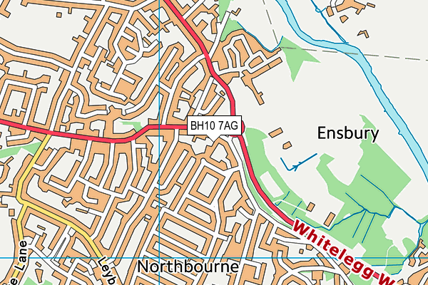 BH10 7AG map - OS VectorMap District (Ordnance Survey) BH10 7AG map - OS VectorMap District (Ordnance Survey)