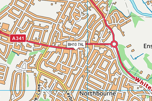 BH10 7AL map - OS VectorMap District (Ordnance Survey) BH10 7AL map - OS VectorMap District (Ordnance Survey)