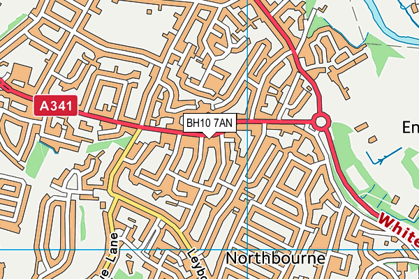 BH10 7AN map - OS VectorMap District (Ordnance Survey) BH10 7AN map - OS VectorMap District (Ordnance Survey)