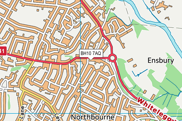 BH10 7AQ map - OS VectorMap District (Ordnance Survey) BH10 7AQ map - OS VectorMap District (Ordnance Survey)