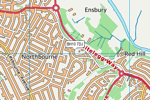 BH10 7DJ map - OS VectorMap District (Ordnance Survey)